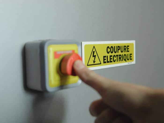 Coupure électrique d’urgence – mise en situation