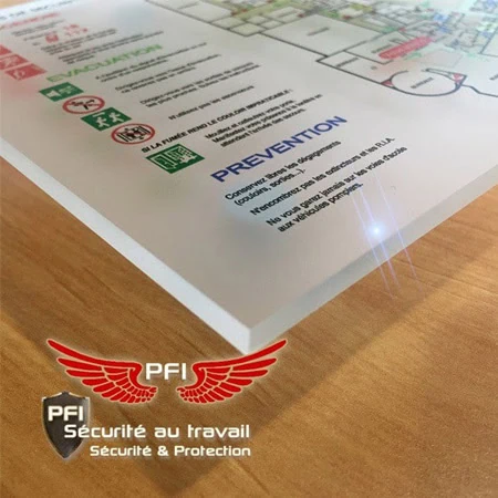 Plan évacuation et intervention incendie ISP Plan de sécurité incendie design Paris